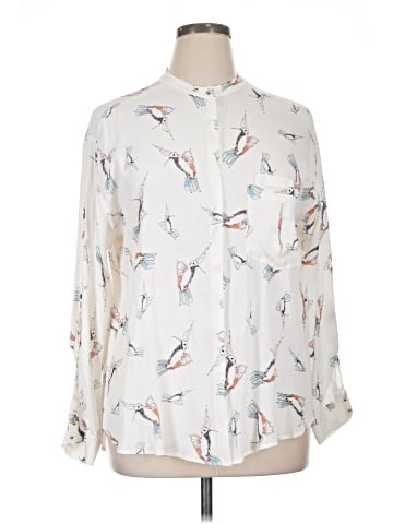 Zara Basic Long Sleeve Blouse (view 1)