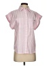 Vineyard Vines Stripes Pink Short Sleeve Blouse Size XS - photo 1