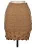 Shein Argyle Tan Casual Skirt Size 8 - 10 - photo 2