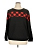 Blooming Jelly Checkered-gingham Black Pullover Sweater Size XL - photo 1