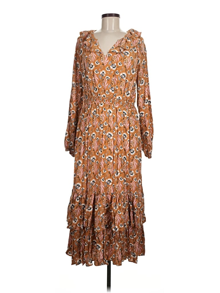 Pre-owned Universal Thread Casual Dress In Orange
