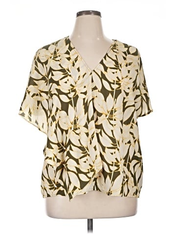 Worthington Short Sleeve Blouse (view 1)