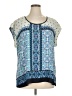 Daniel Rainn 100% Polyester Blue Short Sleeve Blouse Size XL - photo 1