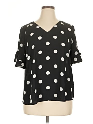 Worthington Short Sleeve Blouse (view 1)