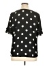 Worthington 100% Polyester Polka Dots Black Short Sleeve Blouse Size XL - photo 2