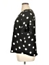 Worthington 100% Polyester Polka Dots Black Short Sleeve Blouse Size XL - photo 5