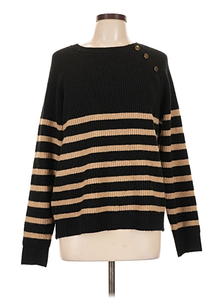Pre-owned Knox Rose Pullover Sweater In Black