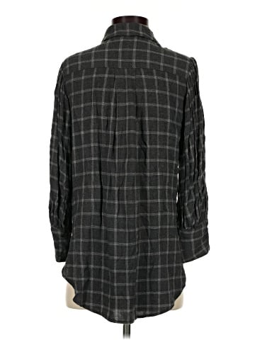 Something Navy 3/4 Sleeve Button-Down Shirt (view 2)