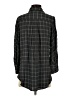 Something Navy 100% Viscose Plaid Gray 3/4 Sleeve Button-Down Shirt Size XS - photo 2