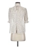 Assorted Brands 100% Polyester Floral Ivory 3/4 Sleeve Blouse Size S - photo 1