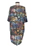 Lularoe Graphic Blue Casual Dress Size S - photo 2