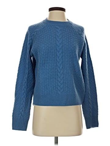 Aqua Cashmere Pullover Sweater (view 1)