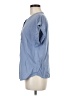 Splendid Blue Short Sleeve Blouse Size M - photo 5