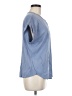 Splendid Blue Short Sleeve Blouse Size M - photo 4