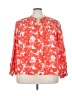 Caslon Red 3/4 Sleeve Blouse Size 3X - photo 1