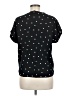 Gap 100% Rayon Polka Dots Black Short Sleeve Blouse Size M - photo 2
