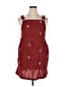 Shein Curve Floral Burgundy Orange Romper Size XL - photo 1