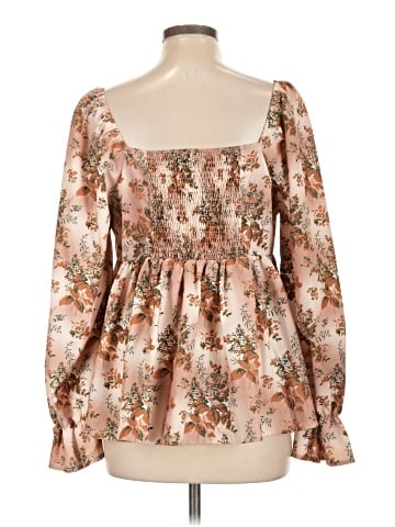 Shein Curve Long Sleeve Blouse (view 2)