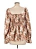 Shein Curve Brown Long Sleeve Blouse Size 12 Plus (0) - photo 2