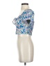 Shein 100% Polyester Blue Short Sleeve Blouse Size S - photo 5