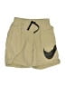 Nike 100% Polyamide Tan Khaki Shorts Size S - photo 1