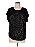 Dillard's Stars Black Short Sleeve Top Size M (estimated) - photo 1
