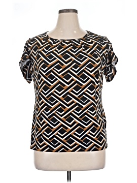 JM Studio Short Sleeve Blouse (view 1)