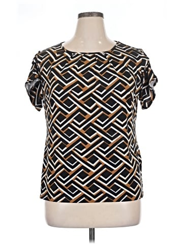 JM Studio Short Sleeve Blouse (view 1)