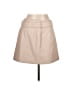 Express 100% Polyester Solid Tan Faux Leather Skirt Size 12 - photo 1