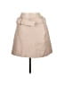 Express 100% Polyester Solid Tan Faux Leather Skirt Size 12 - photo 2