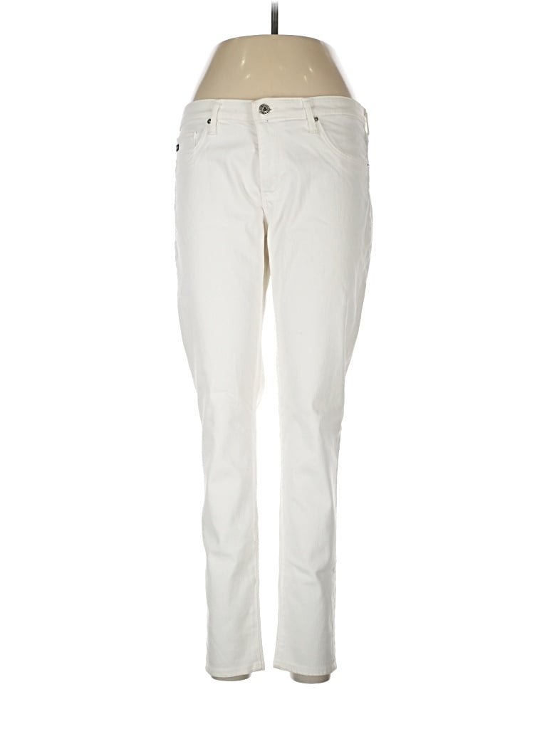 Pre-owned Adriano Goldschmied Jeans In Ivory