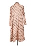 Shein Curve 100% Polyester Polka Dots Tan Casual Dress Size 12 Plus (0) - photo 2
