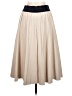 Ann Taylor 100% Polyester Solid Ivory Tan Formal Skirt Size 6 - photo 2