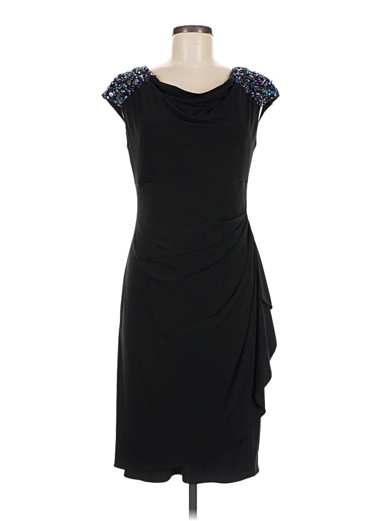 Pre-owned Alex Evenings Cocktail Dress In Black