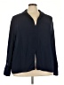 ELOQUII 100% Polyester Blue Long Sleeve Blouse Size 22 Plus - photo 1