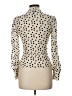 New Look Polka Dots Ivory Long Sleeve Blouse Size 10 Petite - photo 2
