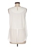 NY Collection 100% Polyester White Sleeveless Blouse Size M - photo 2