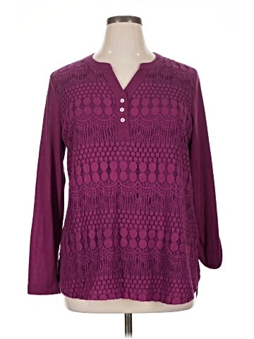 Liz Claiborne Long Sleeve Blouse (view 1)