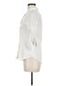 Theory Ivory 3/4 Sleeve Button-Down Shirt Size M - photo 5