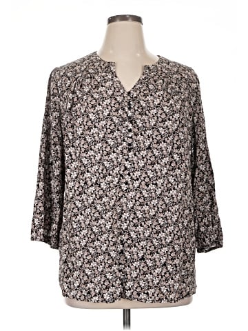 St. John's Bay 3/4 Sleeve Blouse (view 1)