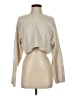 Open Edit Metallic Tan Ivory Pullover Sweater Size M - photo 1