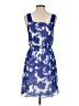 Gap Outlet 100% Polyester Graphic Blue Cocktail Dress Size S - photo 2
