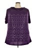 Avenue Purple Short Sleeve Top Size 26 - 28 Plus - photo 1