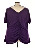 Avenue Purple Short Sleeve Top Size 26 - 28 Plus - photo 2