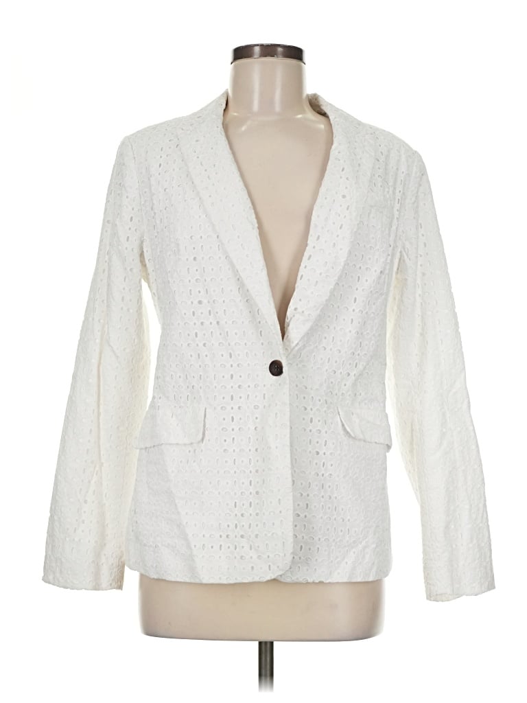 Pre-owned Boden Blazer Jacket In White