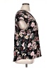 Halogen Floral Black Short Sleeve Blouse Size XL - photo 4