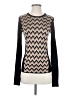 Rag & Bone Chevron-herringbone Black Long Sleeve Top Size S - photo 1