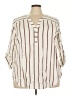 Torrid Ivory 3/4 Sleeve Blouse Size 3X Plus (3) - photo 1