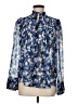 Mint Velvet 100% Polyester Blue Long Sleeve Blouse Size M - photo 1