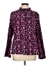 Basic Editions 100% Polyester Print Purple Jacket Size L - photo 1